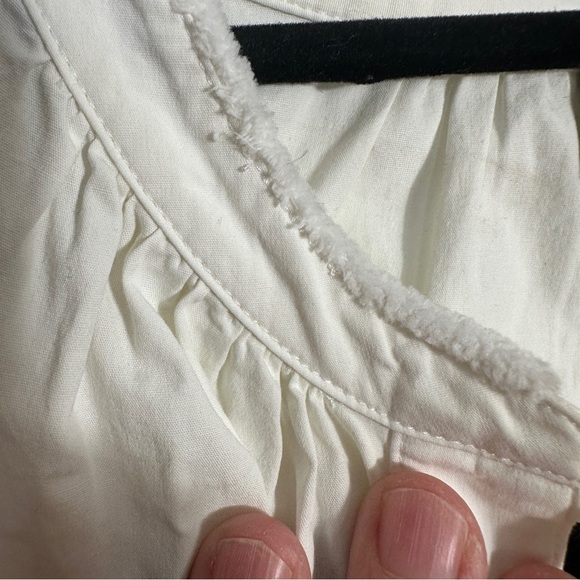 Theory "Nallane" white light poplin shift dress, size 2, sleeveless, summer - Picture 8 of 11